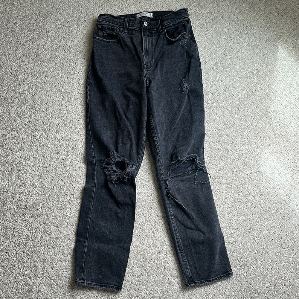 AF Distressed Black Jeans